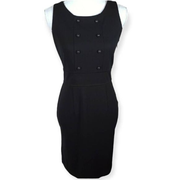 MERONA BLACK MIDI DRESS SZ.XS EUC - Picture 1 of 9